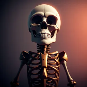 Terrifying Pirate Skeleton with Poison Skull