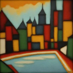 Colorful school supplies with pencils and crayons