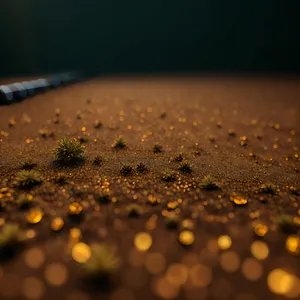 Raindrop Reflection on Glass Surface