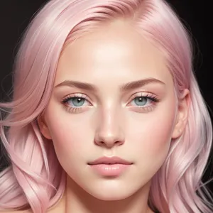 Radiant Beauty: Sensual Closeup of Attractive Blonde Model with Gorgeous Smile