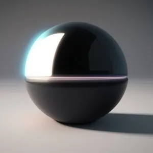 Shiny Glass Sphere Icon - 3D Reflection Design