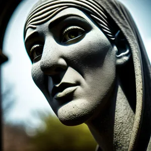 Stylish Masked Fashionista with Intense Gaze