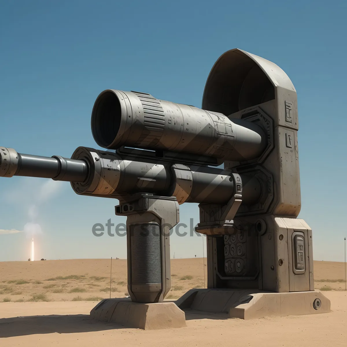 Picture of Cutting-Edge Skyward Armament: Cannon Harpoon Gun