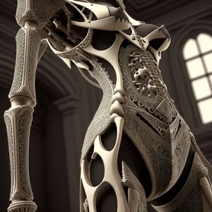 Black Skeleton Dagger: Anatomical Device Weapon