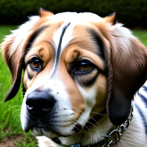 Golden Retriever Puppy on Leash: Adorable Canine Companion