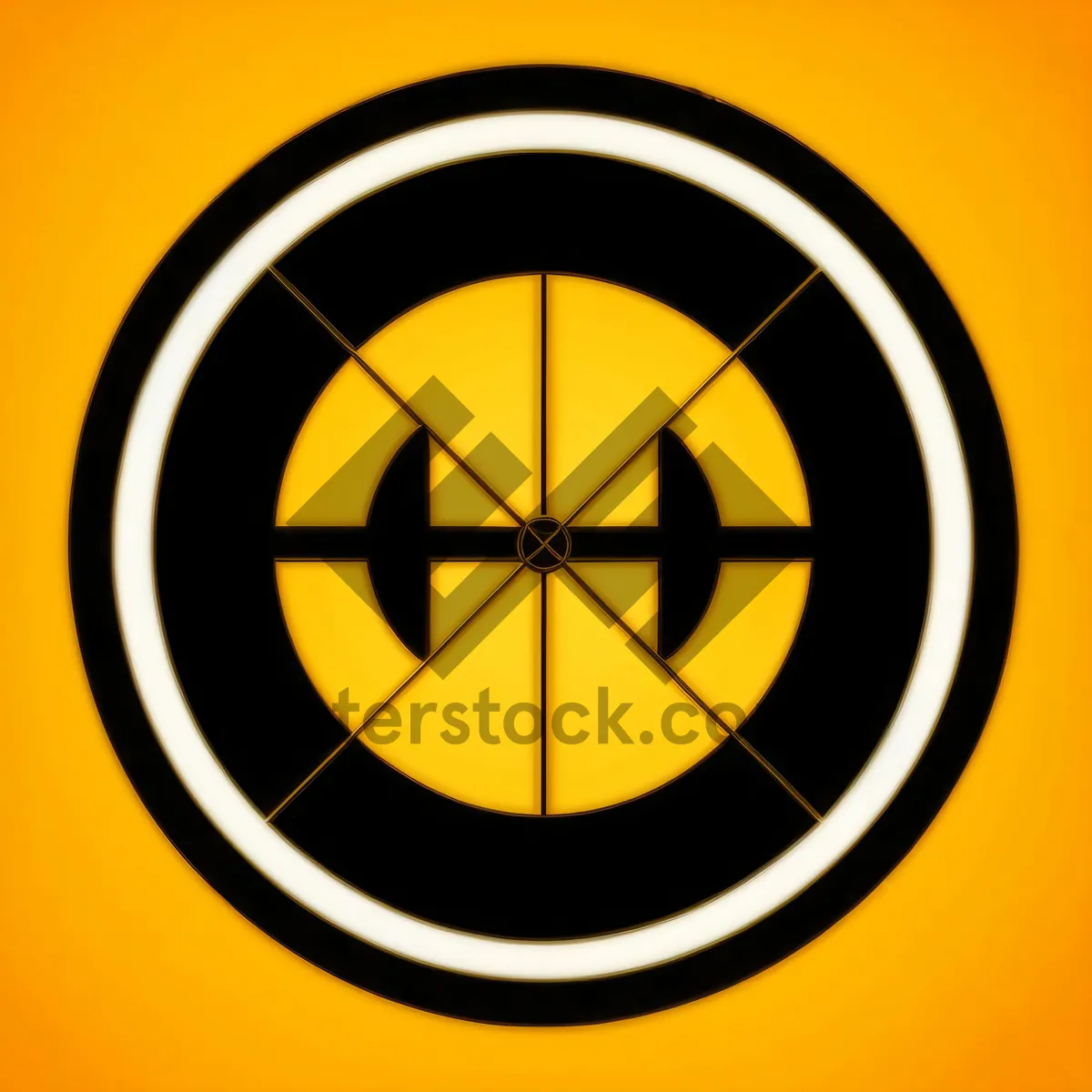 Picture of Gold Metallic Round Web Button Icon