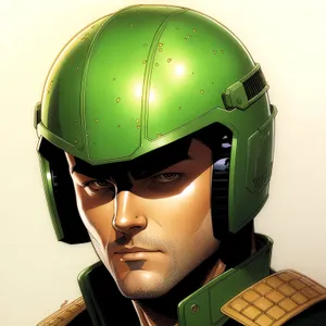 Global Earth Sphere with Chin Strap Helmet
