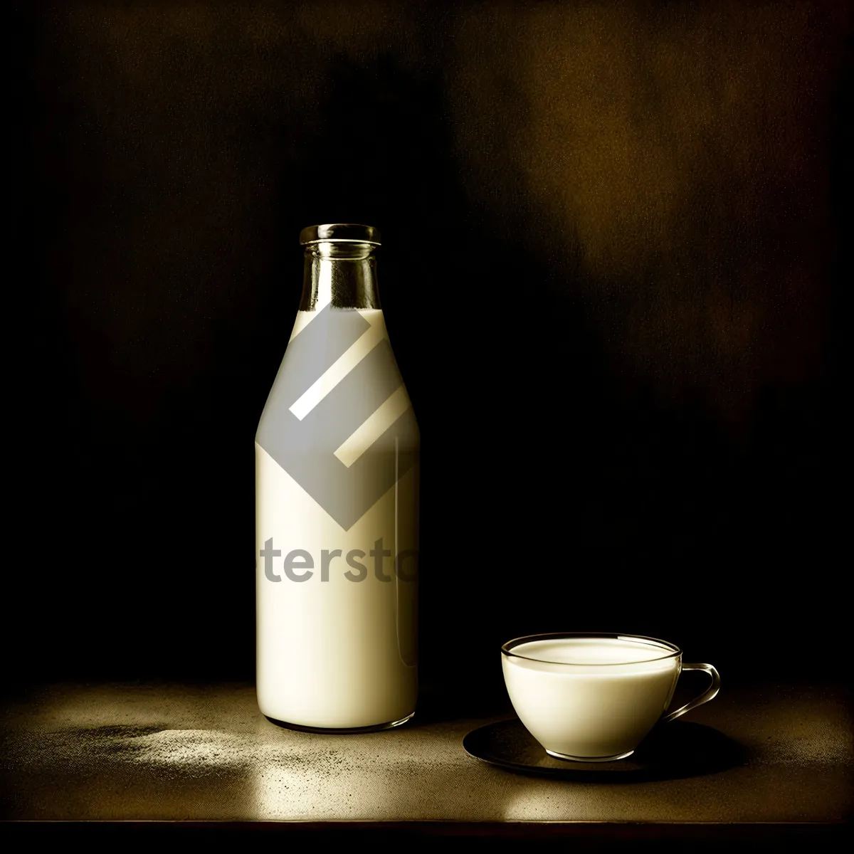 Picture of Refreshing Milk Bottle: A Healthy Beverage for Fluid Nourishment