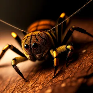 Wild Grasshopper with Vibrant Wing Colors