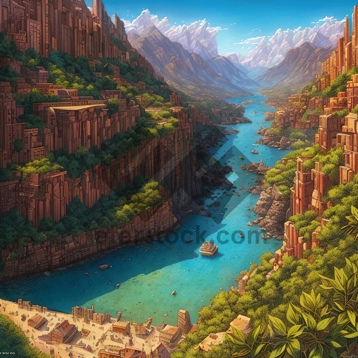 Picture of Majestic Canyon Vista: A Breathtaking Blend of Nature and Adventure