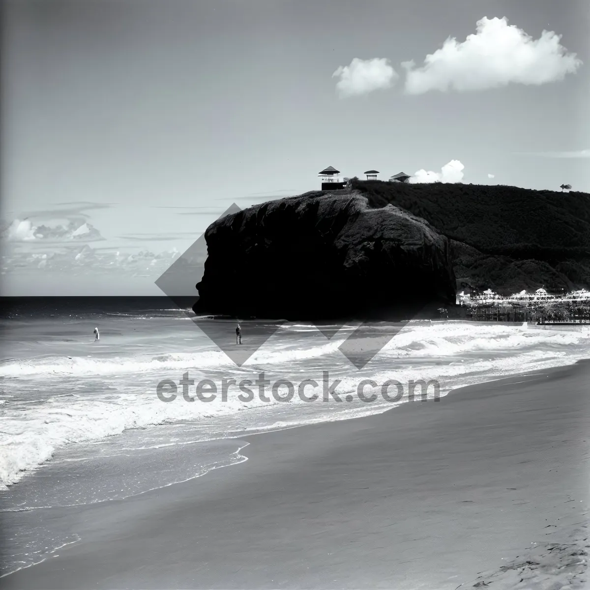 Picture of Serene Coastal Waterscape with Majestic Waves