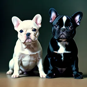 Adorable Bulldog Puppy: Wrinkled and Obedient