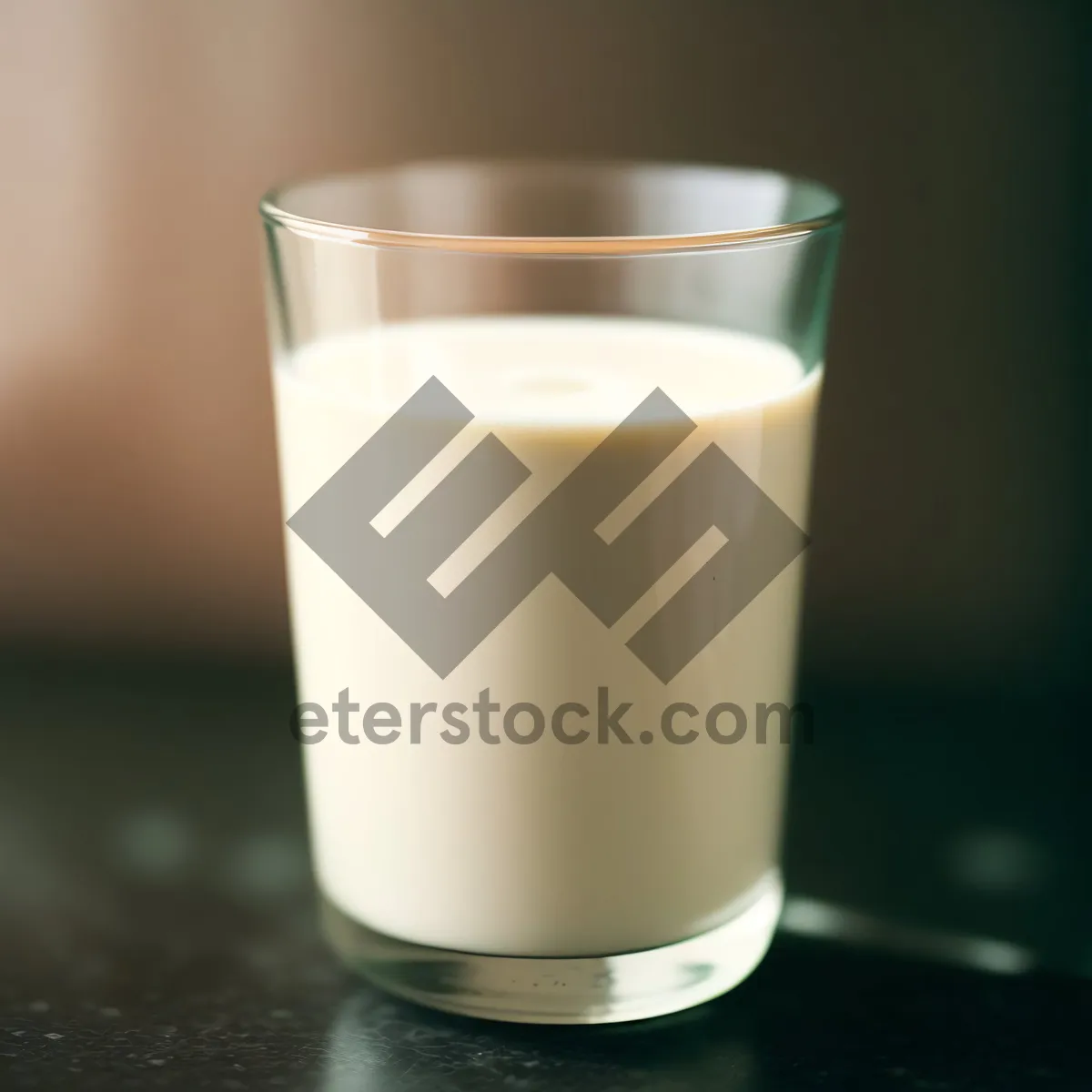 Picture of Delicious Morning Latte in Glass Mug