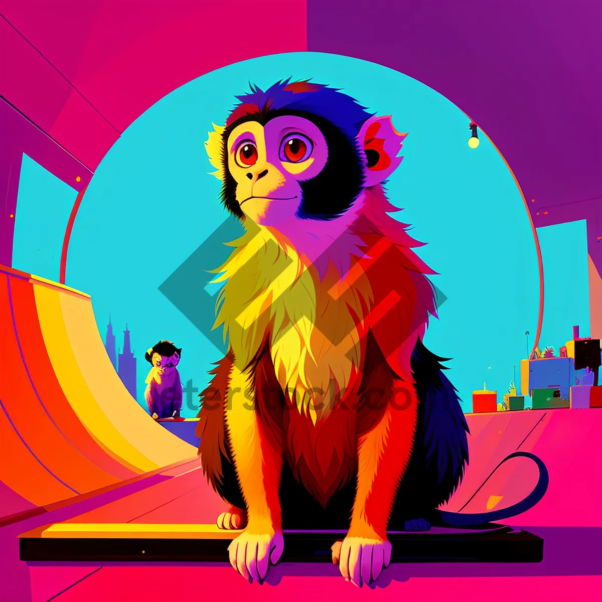 Picture of Silhouette DJ Art: Cartoon-inspired Fun with a Charismatic Broadcaster