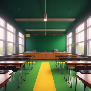 Luxurious modern interior design with stylish furniture.