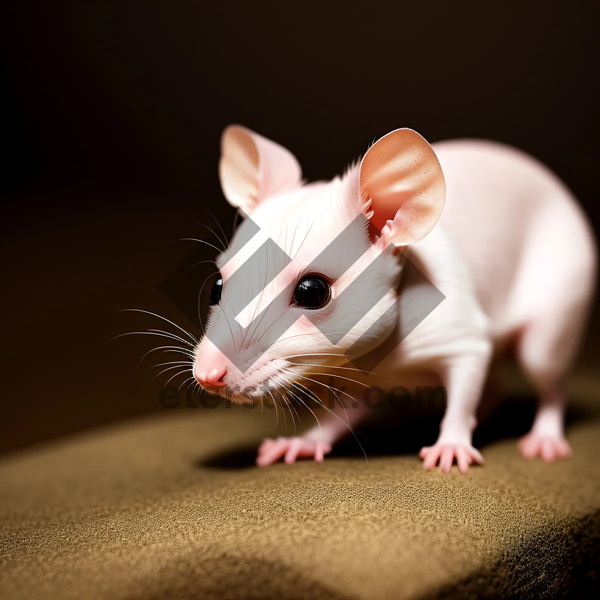 Picture of Furry Friend with Cute Whiskers and Soft Gray Fur