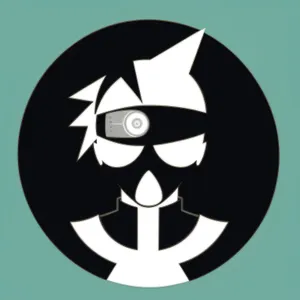 Pirate Poison: Cartoon Black Icon Silhouette - Hazard Art Design