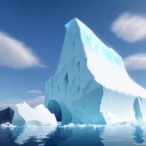 A Majestic Arctic Iceberg amidst Serene Waters