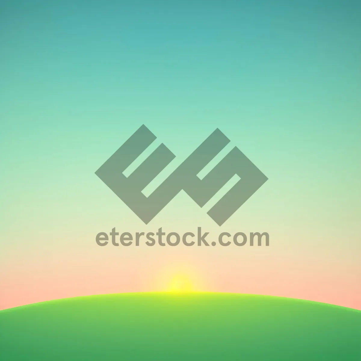 Picture of Sunny Summer Landscape Art with Tree and Grass