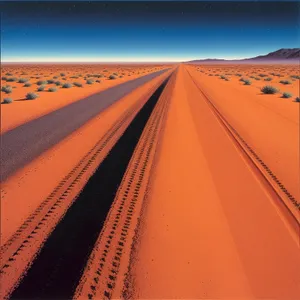 Sunset Serenity in Desert Dunes