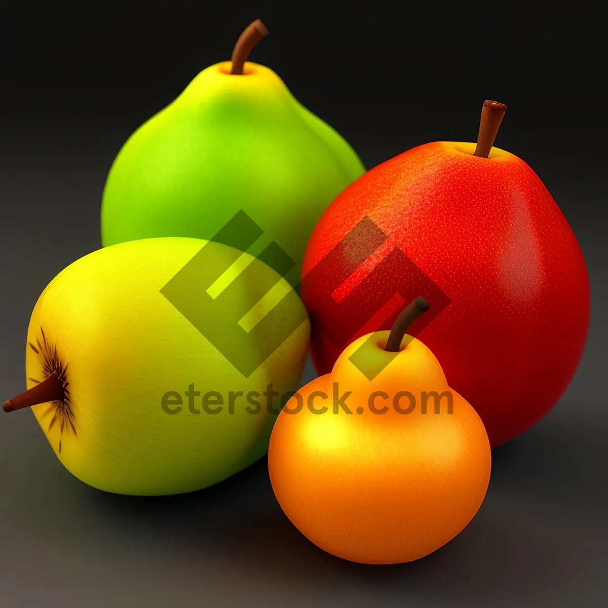 Picture of Fresh and Juicy Tomato Salad with Apple