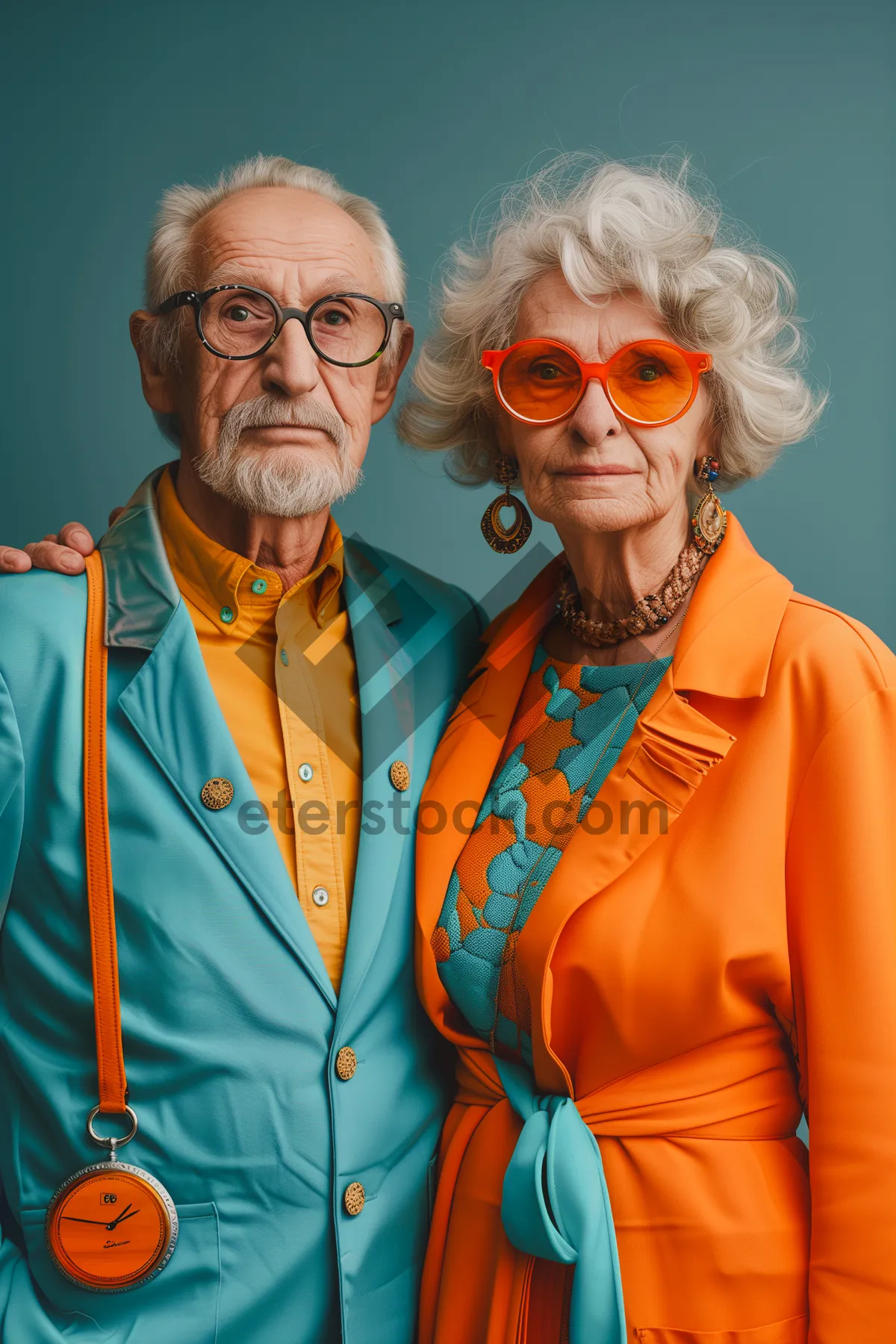 Picture of Happy senior doctor with stethoscope and goggles smiling