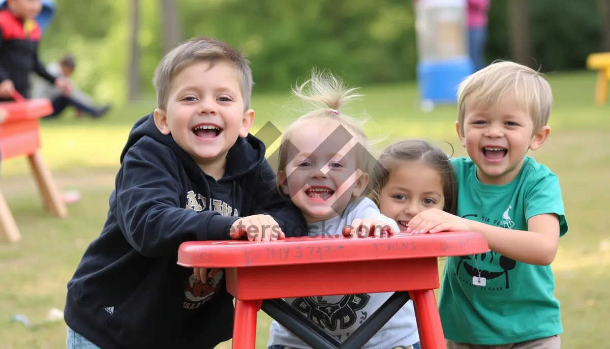 Picture of Happy Family Smiling in the Park