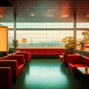 Modern Wood Furniture in a Spacious Living Room