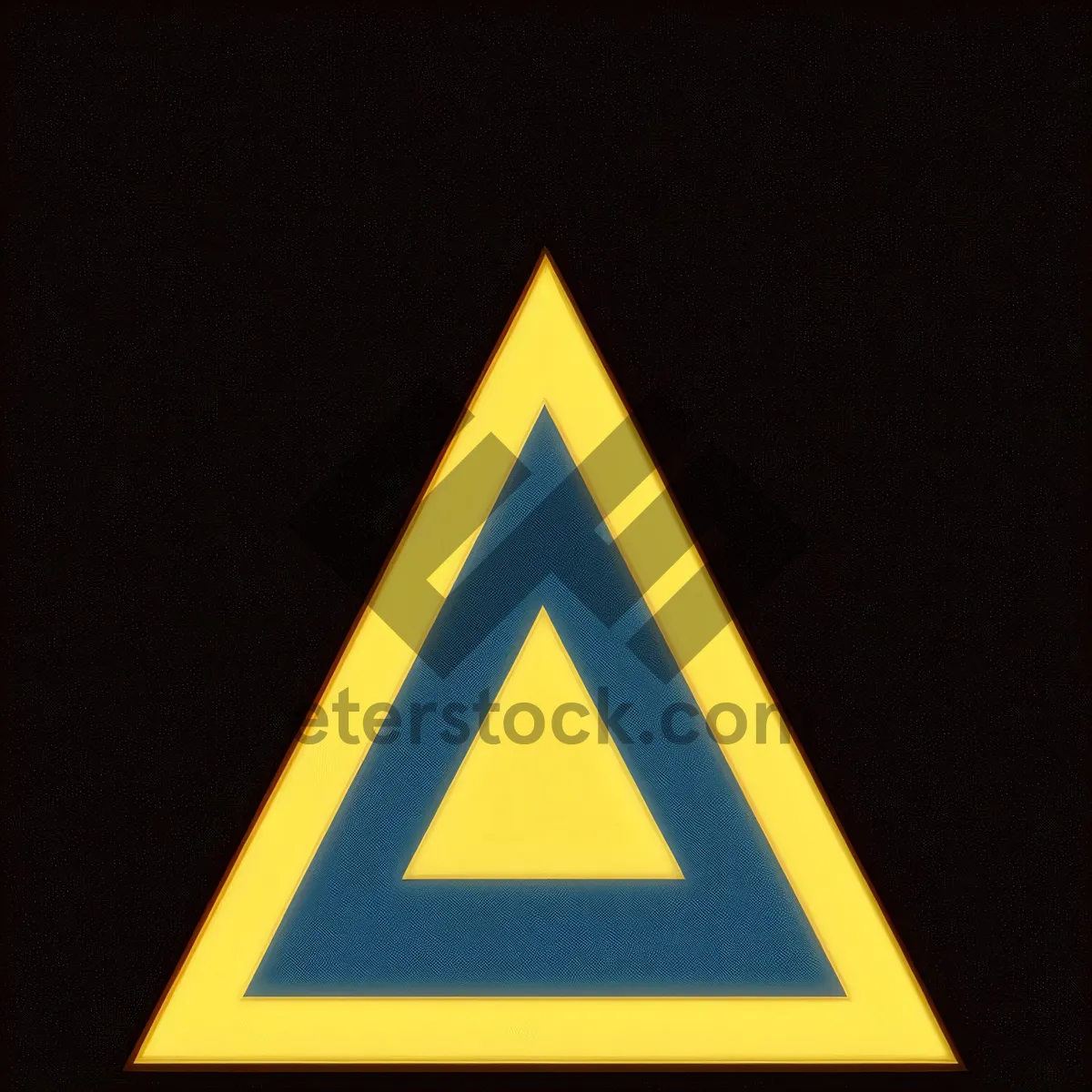 Picture of Caution: Hazardous Road Sign - Yellow Triangle Icon