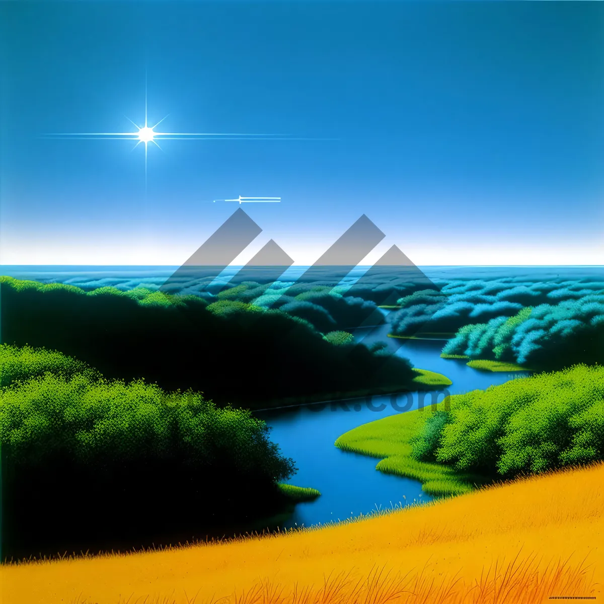 Picture of Serene Sunset over Tranquil Waters