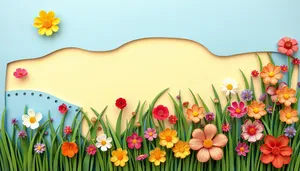 Bright Pink Tulip Floral Decoration in Summer Garden