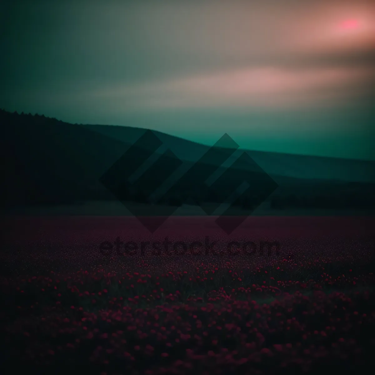 Picture of Golden Horizon: Majestic Sunset Over Rural Landscape