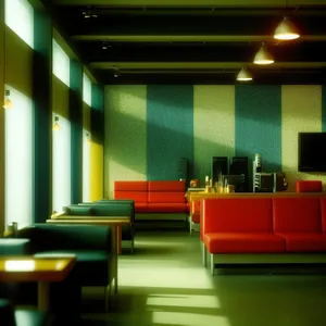 Modern Classroom Interior with Stylish Furniture