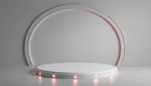 Graphic light design with colorful digital texture
