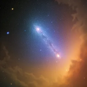 Mystical Cosmos: A Starry Night's Celestial Glow