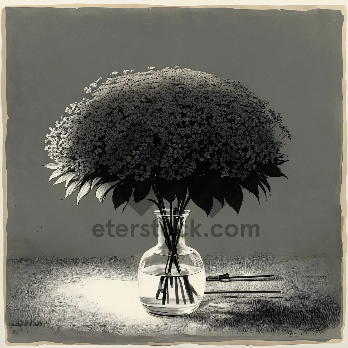 Picture of Tropical Bonsai Tree on Beach with Sea