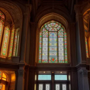 Divine Beauty: A Stunning Historic Cathedral Window