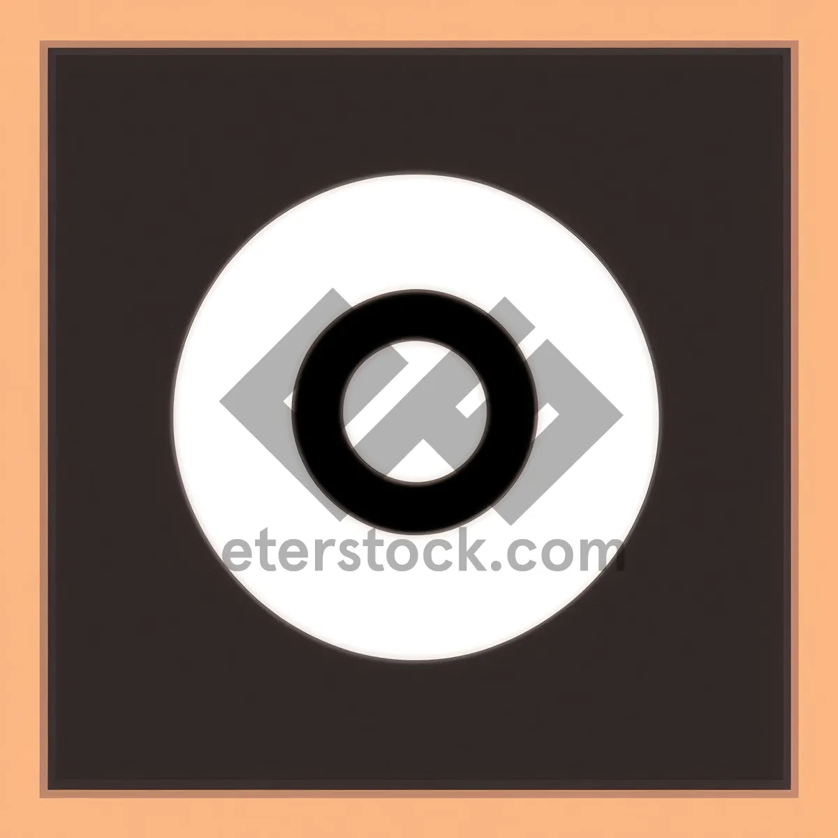 Picture of Shiny Circle Diskette Icon - Fastener Design