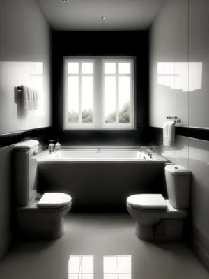 Modern Clean Bathroom with Luxury Wood Furniture