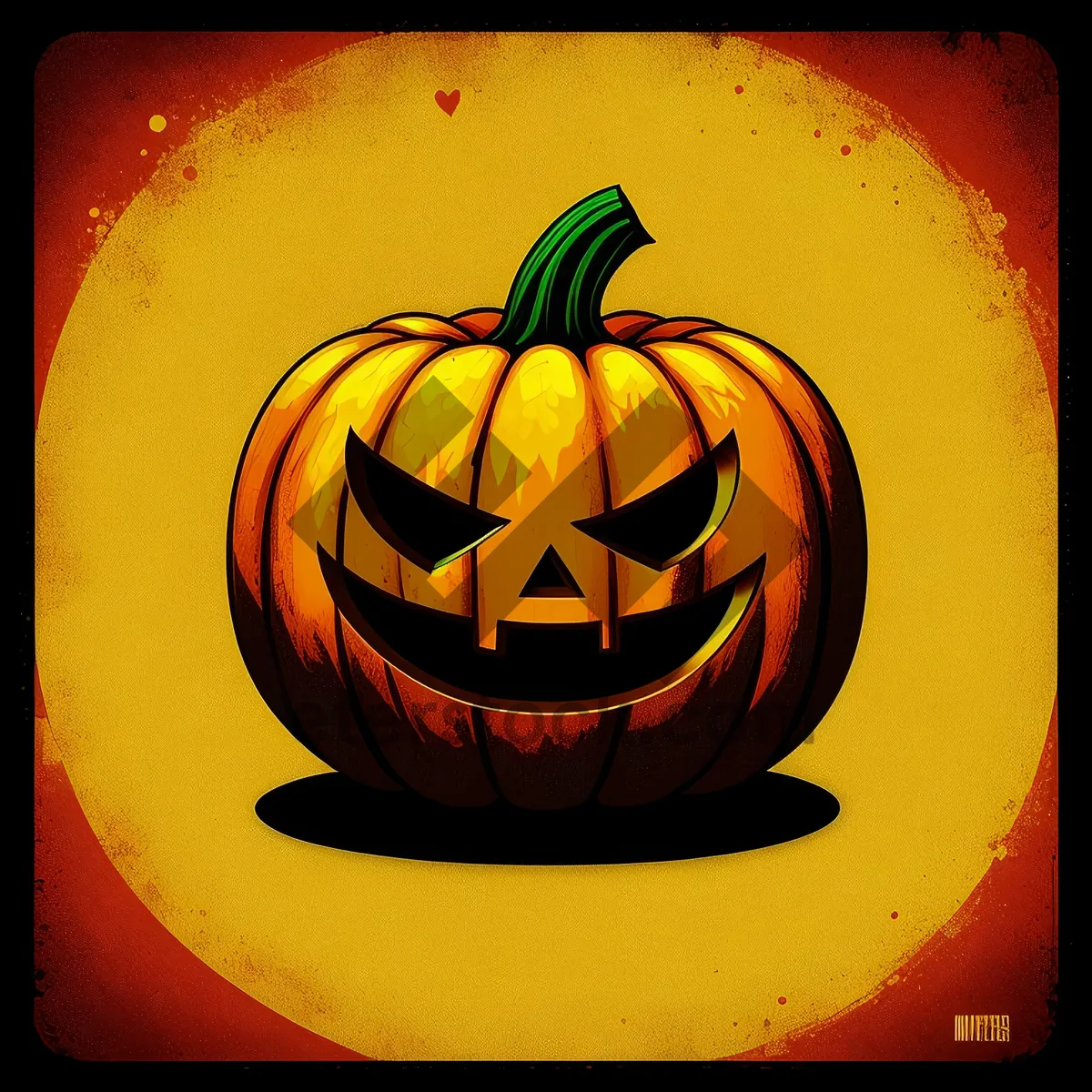 Picture of Spooky Halloween Jack-O'-Lantern Pumpkin Lantern