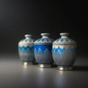 Elegant Porcelain Teapot and Glass Utensil