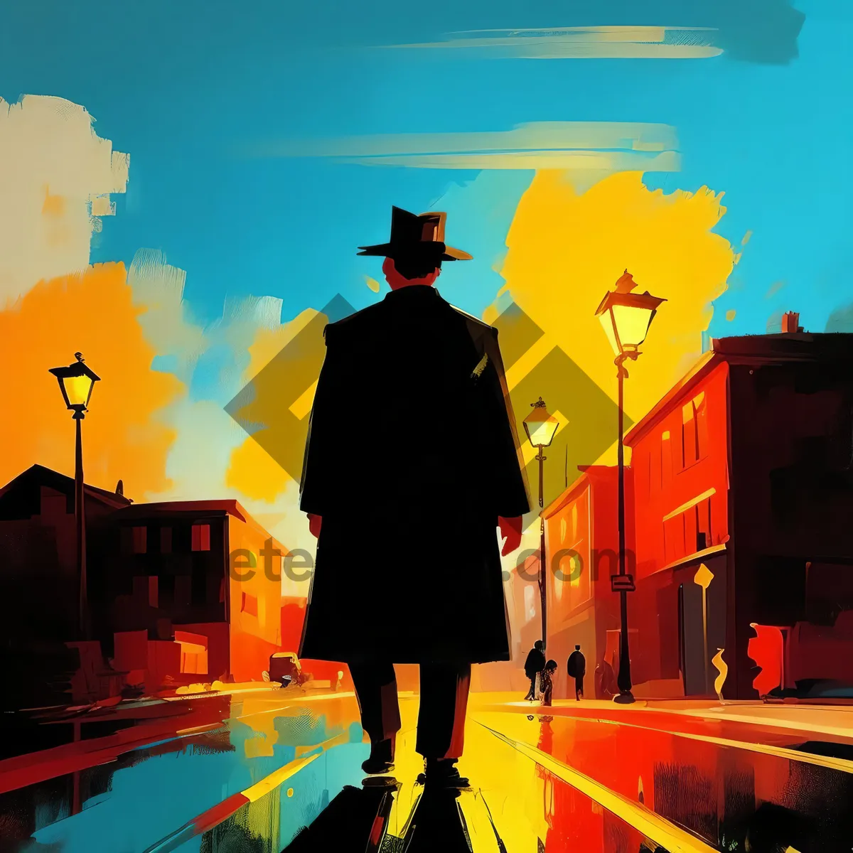 Picture of Dynamic Crowd Cheering in Vibrant Stadium