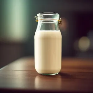 Fresh Milk Glass Bottle - Healthy Dairy Drink