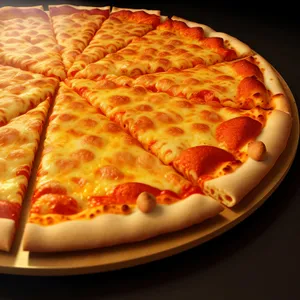 Delicious Pepperoni Pizza Slice with Mozzarella Cheese