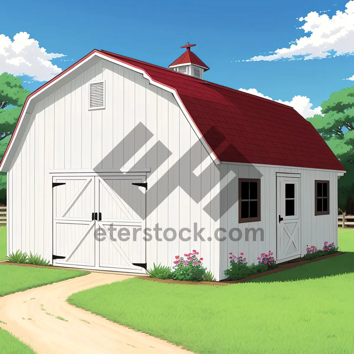 Picture of Rustic Country Barn on Green Estate