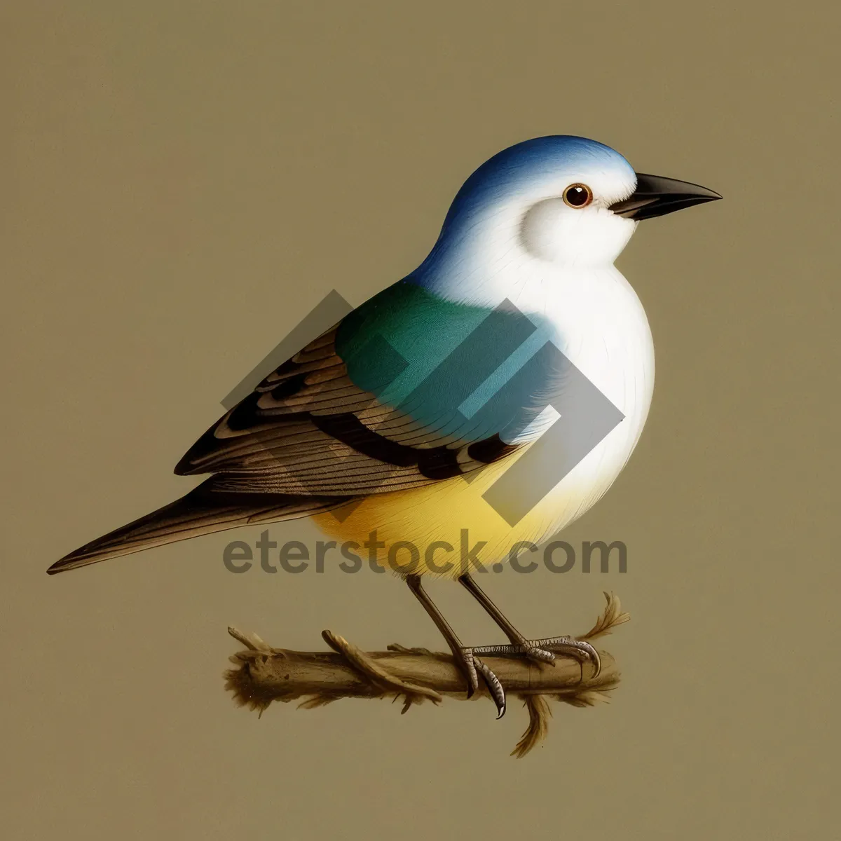 Picture of Coastal Gull with Majestic Feathers