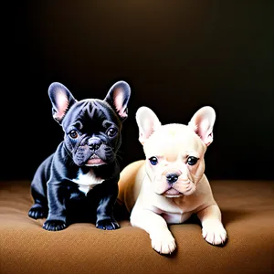 Adorable Bulldog Puppy with Wrinkled Wrinkles