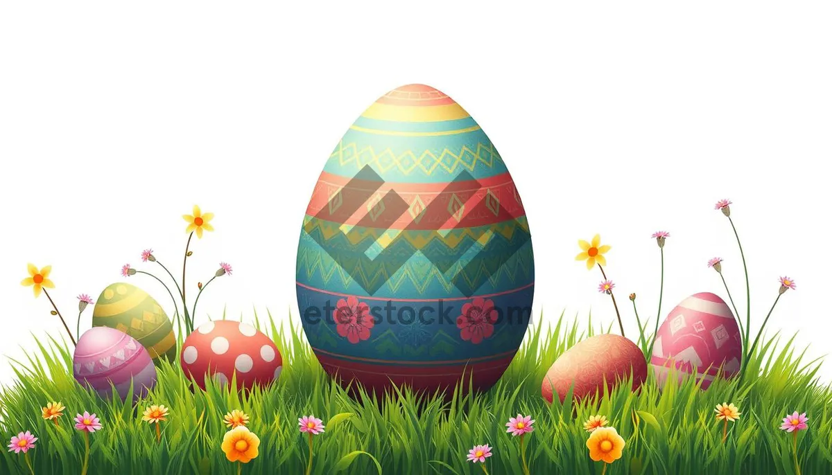 Picture of Easter Egg Icon in Vibrant Yellow Color Design