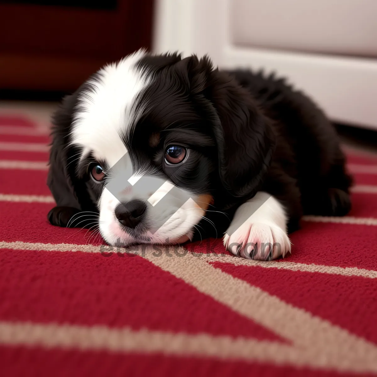 Picture of Adorable Springer Spaniel Puppy - Purebred Canine Cutie