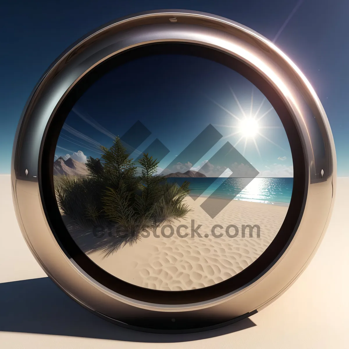 Picture of Shiny Glass Reflection Button Icon